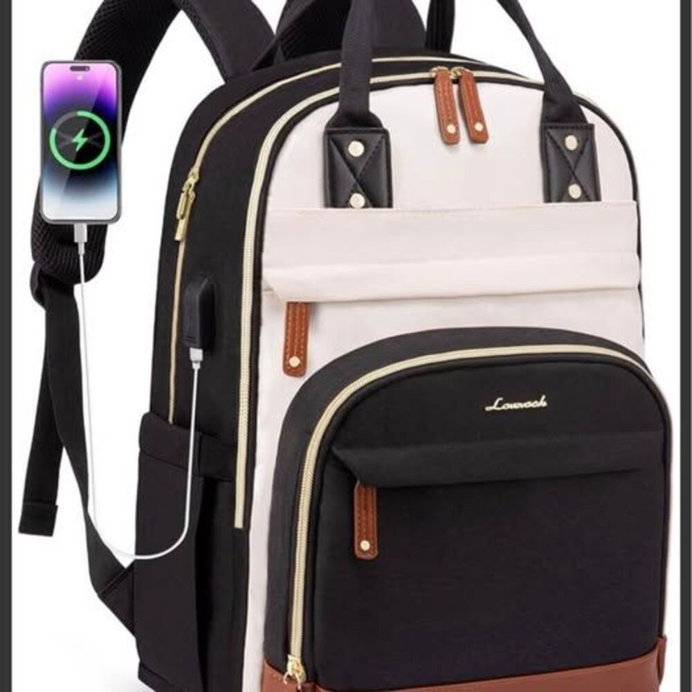 LOVEVOOK Laptop Backpack Women with USB Port Design,17.3 inch Waterproof